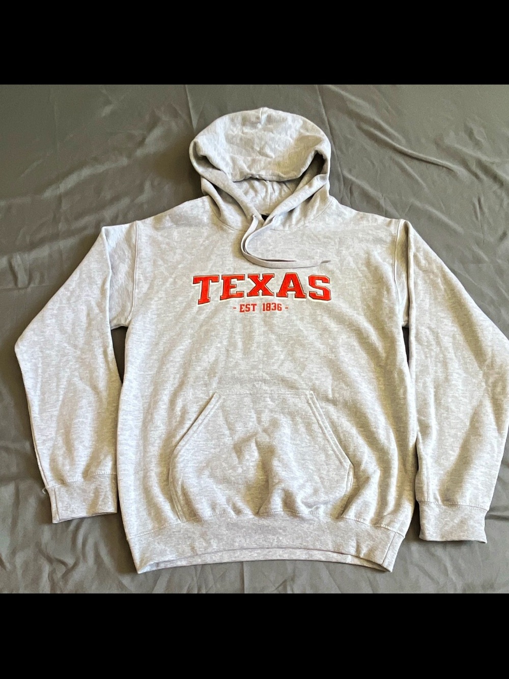 Gildan Men's S Gray Texas Longhorns EST 1836 NCAA Pullover Hoodie sweatshirt